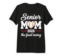 Baseball Senior Mom 2026 Final Inning Senior Mama T-Shirt Haut de Gamme