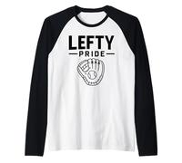 Baseball Softball gaucher fière Femme Homme rétro Manche Raglan