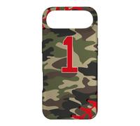 Baseball Softball Number 1 Jersey Uniform Camouflage Red Coque pour iPhone Air