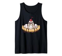 Baseball Split Banana Funny Baseball Player Dessert Humour Débardeur