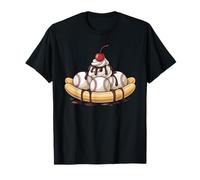 Baseball Split Banana Funny Baseball Player Dessert Humour T-Shirt