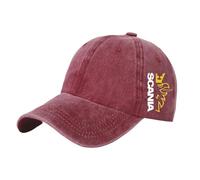 Baseball Tendance Vintage Sc.an.ia,de Cheval Vintage Chapeau,sports De Plein Air, Randonnée, Excursion, Visière(Red)