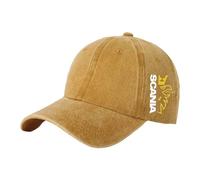 Baseball Tendance Vintage Sc.an.ia,de Cheval Vintage Chapeau,sports De Plein Air, Randonnée, Excursion, Visière(Yellow)