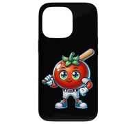 Baseball Tomate avec Batte Style Amusant Coque pour iPhone 13 Pro