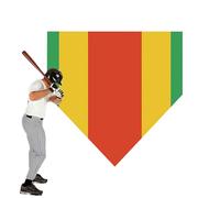 Baseball Training Plate, Pitching Practice Mat, 15.75x23.62 inches Hitting Non-Slip Base, High Visibility Weatherproof Design, for Backyard Field Use by Beginners Players Referees Coaches Pitchers