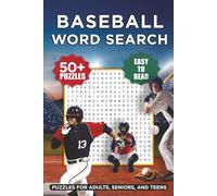 Baseball Word Search Puzzle Book: Word Searches with Easy-to-Read Print About All Things Baseball - from Teams, Players, and Positions to Stadiums, ... 50+ Puzzles.. A Great Gift for Baseball Fans!