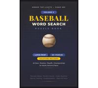 Baseball Word Search: VOLUME 2 - Under The Lights Game on! Word Search Puzzle Book with Easy to Read Print about Baseball All ... - Gift for Vacations,Holidays & Free Time