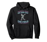 Baseballer Batte Lanceur Catcheur - Baseball Sweat à Capuche