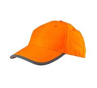 Basecap Cappy Casquette de sécurité Professionnelle Jaune Orange, Orange