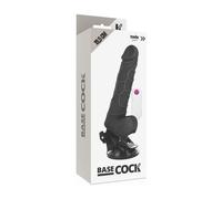 Basecock Vibrateur réaliste télécommandé Noir 19.5cm 1pc