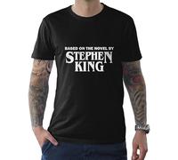 Based on The Novel by Stephen King Horror Tee Unisex 100% Cotton Short-Sleeve T-Shirts Black XXL