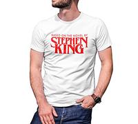 Based on The Novel by Stephen King T-Shirt Blanc pour Les Hommes Size L