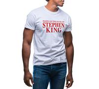 Based on The Novel by Stephen King T-Shirt Blanc pour Les Hommes Size S