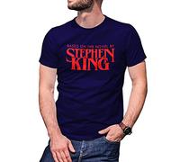 Based on The Novel by Stephen King T-Shirt Bleu Marine pour Homme Size XXL
