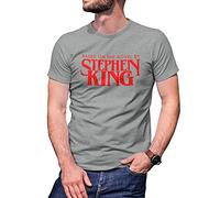 Based on The Novel by Stephen King T-Shirt Gris pour Homme Size XL