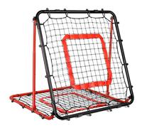 BaseGoal Filet de Rebond Football, 85 * 85 cm Ajustable Angle Réglables Rebondisseur de Football Pliable avec Filet Double Couche, Convient pour Entraînement et Plus Varié Enfants et Adolescents