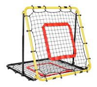 BaseGoal Filet de Rebond Football, 85 * 85 cm Ajustable Angle Réglables Rebondisseur de Football Pliable avec Filet Double Couche, Convient pour Entraînement et Plus Varié Enfants et Adolescents