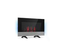 Klarstein Cheminée électrique Basel Baseline – 2000W, thermostat, 2 vitesses – 72 cm Noir