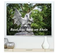 Basel, eine Stadt am Rhein (hochwertiger Premium Wandkalender 2026 DIN A2 quer), Kunstdruck in Hochglanz: Ein kleiner Besuch an den Ufern des Rheins in Basel