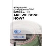 Basel Iii: Are We Done Now?