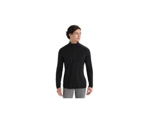 Baselayer icebreaker 1 2 zip merino 200 oasis noir