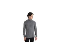 Baselayer icebreaker 1 2 zip merino 260 tech gris