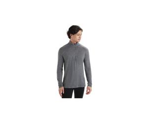 Baselayer icebreaker 1 2 zip merino 260 tech gris