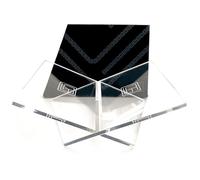 Baseline IGR Support de livre acrylique transparent moyen, 8,7 x 6,3 x 3,6 pouces, support de livre en acrylique, support ouvert pour l'affichage et la lecture de livres de cuisine, livres d'art,