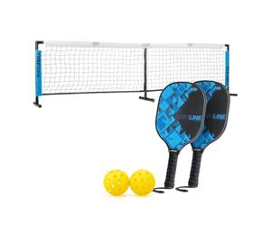 Baseline Pickleball Paddles Set, Pickleball Rackets with Accessories, Premium Wooden Paddles and Balls Indoor and Outdoor Use