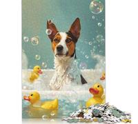 Basenji Dog Puzzle 1000 Pieces Cadeau Unique Jeu Éducatif Challenge Toy À De Qualité Supérieure Peinture Art pour Adultes Et Enfants À Partir De 14 Ans 1000pcs (38x26cm)