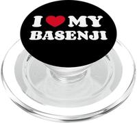 Basenjis Terrier du Congo I Love My Basenji PopSockets PopGrip pour MagSafe