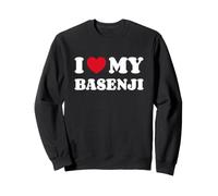 Basenjis Terrier du Congo I Love My Basenji Sweatshirt