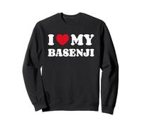Basenjis Terrier du Congo I Love My Basenji Sweatshirt