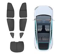 BASENOR Tesla Model Y Pare-Soleil Vitres Latérales Pare-Brise Arrière Pare-Soleil Housses Réfléchissantes Anti-UV Rayons UV et Protection de la Vie Privée Lot de 7 2021-2024