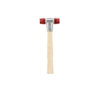 Maillet BASEPLEX, Acétate de cellulose / acétate de cellulose avec boîtier en zinc moulé et manche en bois - D=30 mm - 3906.030