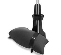 Baser Pied de Parasol Balcon avec Sacs de Sable, Base pour Parasol de Jardin Exterieur Gain de Place, Support Lestés pour Mât 20-40mm, Noir