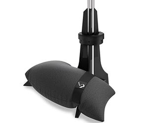 Baser Pied de Parasol Balcon avec Sacs de Sable, Base pour Parasol de Jardin Exterieur Gain de Place, Support Lestés pour Mât 20-40mm, Noir