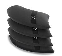 Baser Sacs de Lestage Ronds, 4 x 20kg Poids pour Tonnelle & Parasol de Jardin Exterieur, Base à Sable pour Tonnelle Pliante, Barnum Pliant & Store Banne, Gris