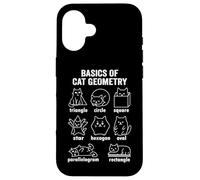 Bases Amusantes de la géométrie des Chats | Professeur de mathématiques pour la rentrée Coque pour iPhone 16