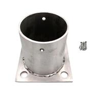 Bases carrées pour poteaux, Base d'ancrage de poteau en acier inoxydable, for poteau de clôture, boîte aux lettres, colonnes de porche, diamètre 0.8 à 8 pouces(Dia 1 2/5 in(35 MM))