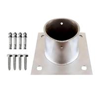 Bases carrées pour poteaux, Support de poteau de clôture en acier inoxydable for poteaux de 20 à 200 mm(Dia 190 mm/7.5 in)