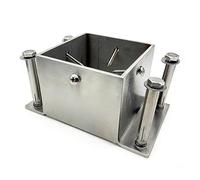 Bases carrées pour poteaux, Tailles multiples de soutien de boîte aux lettres d'ancre de balustrade de base de poteau d'acier inoxydable(135x135 mm (5.3x5.3 in))