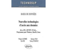 BASE DE DONNÉES - Nouvelles technologies d’accès aux données - Java, JEE, ASP.NET, XCode … Programmes pour Windows, MacOS, Linux (Niveau C)