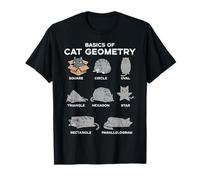 Bases de la géométrie des Chats, Chaton Amusant, Kitty, mathématiques, Hommes, Femmes et Enfants T-Shirt