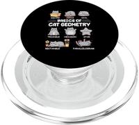 Bases de la géométrie des Chats, mathématiques, Chat Amusant pour Chat, Papa, Chat, Maman PopSockets PopGrip pour MagSafe