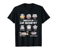 Bases de la géométrie des Chats, mathématiques, Chat Amusant pour Chat, Papa, Chat, Maman T-Shirt