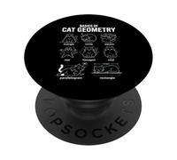 Bases de la géométrie des Chats pour la rentrée des Classes, Professeur de mathématiques PopSockets PopGrip Adhésif