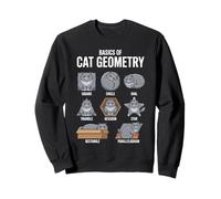 Bases de la géométrie des Chats pour la rentrée des Classes, Professeur de mathématiques Sweatshirt