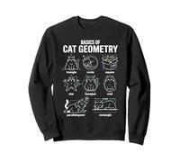 Bases de la géométrie des Chats pour la rentrée des Classes, Professeur de mathématiques Sweatshirt