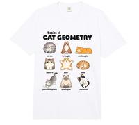 Bases De La Géométrie du Chat Professeur De Mathématiques Comfort Colors Adult Heavyweight T-Shirt